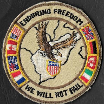 Opération Enduring Freedom - We will not fail - mod 5