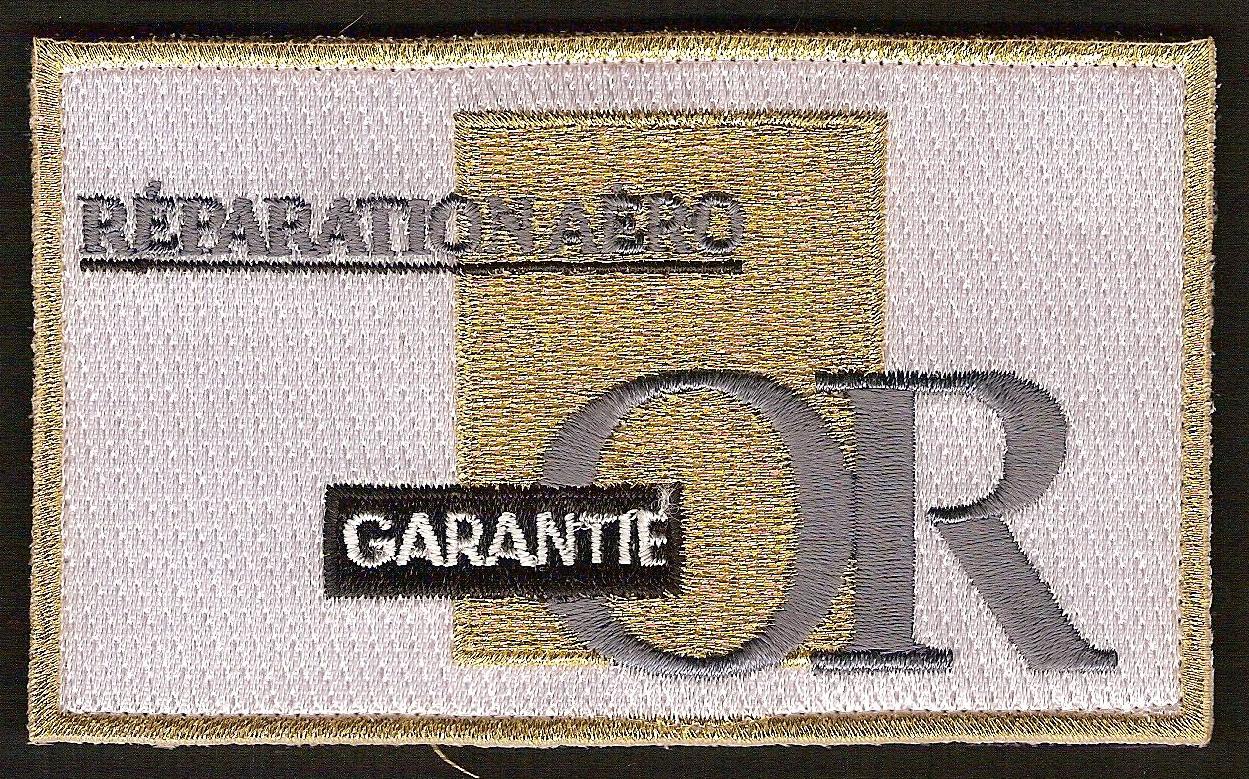 11 F - garantie or - réparation aéro