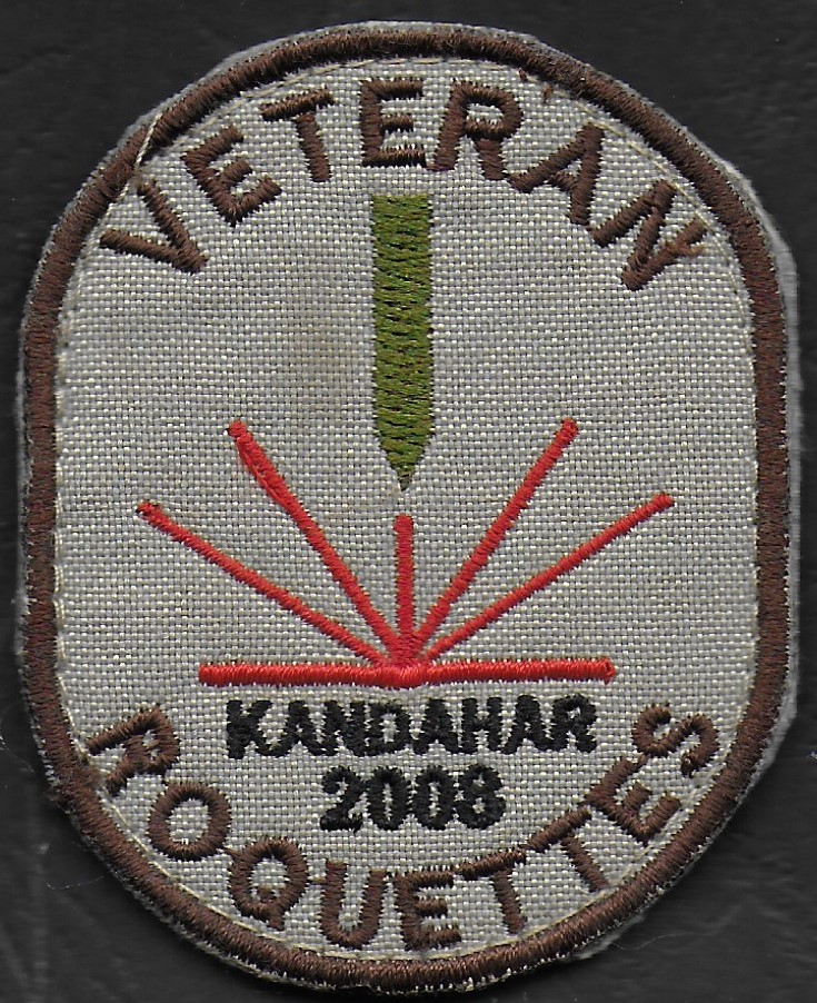 17 F - Veteran Roquettes - Kandahar 2008
