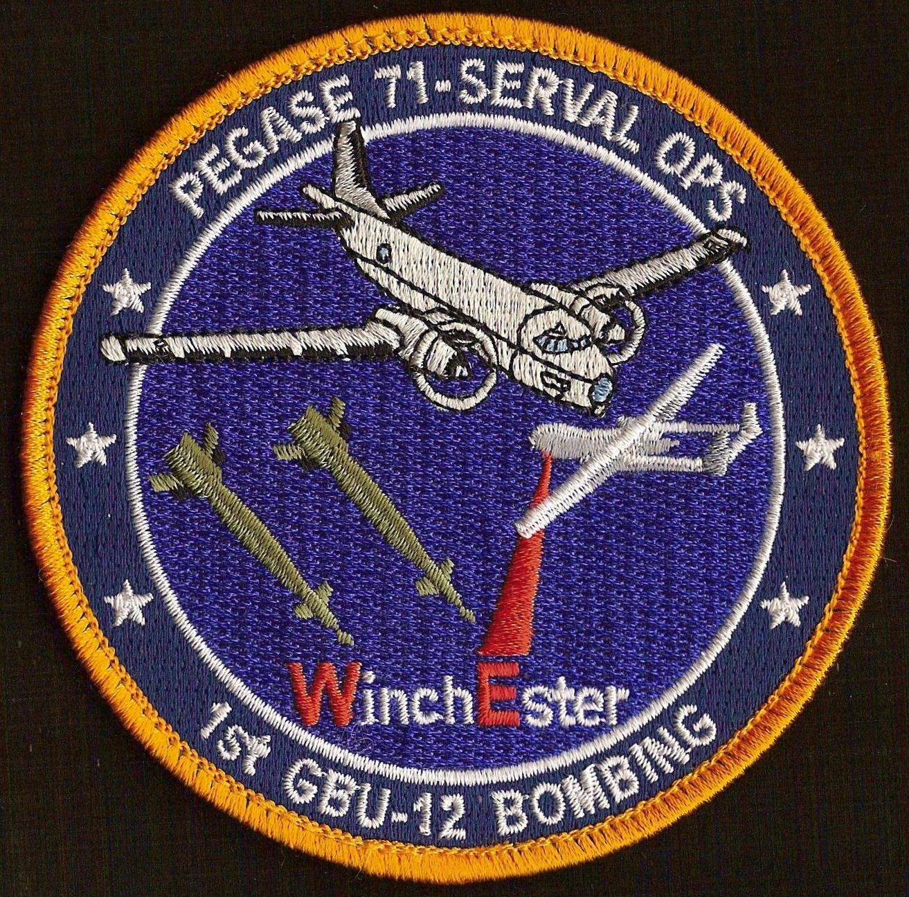 23 F - ATL 2 - WE - Winchester - Pégase 71 - Serval Ops - 1st GBU 12 Bombing