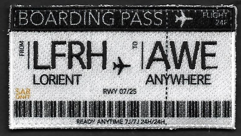24 F - Boarding pass - LFRH to AWE - Lorient to Anywhere