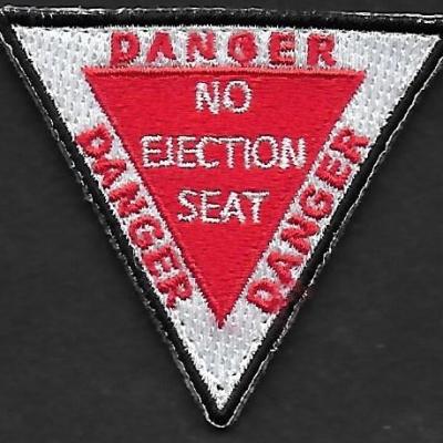 28 F - Danger - No Ejection Seat