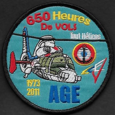 CEV - AGE - 1973 - 2011 - 650 heures de vols Tout hélicos