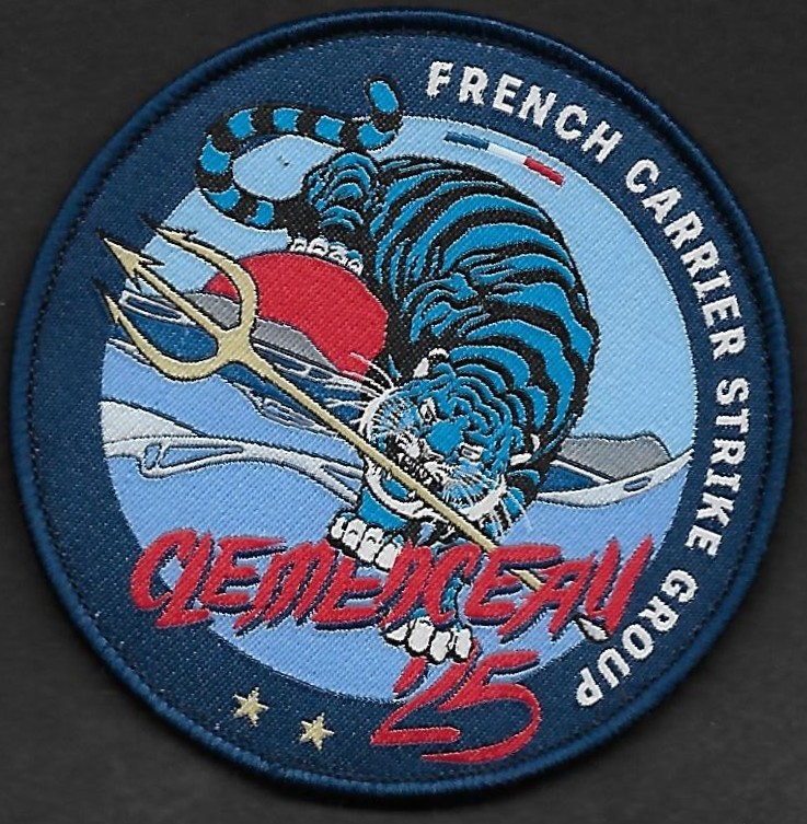 French Carrier Strike Group - Mission Clemenceau 2025 - mod 1 - tissé