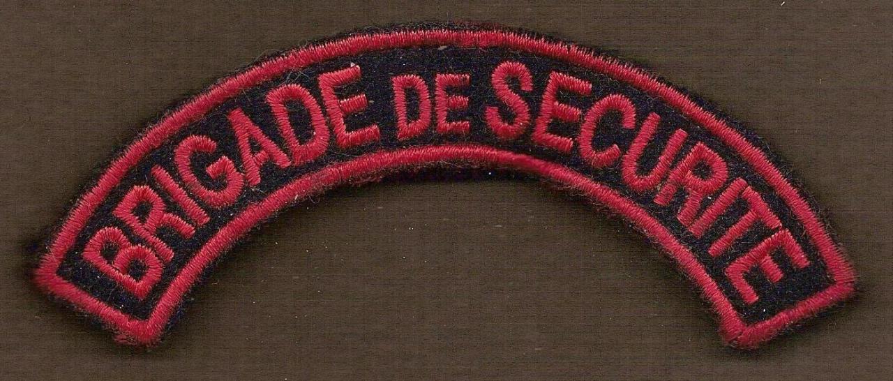 PA Charles de Gaulle - Brigade Sécurité - banane - mod 1