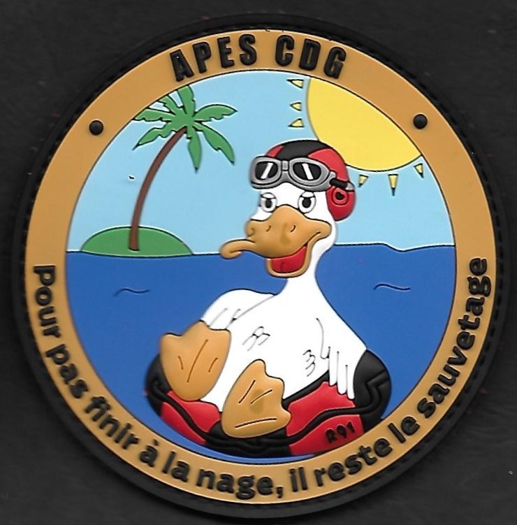 PA Charles de Gaulle CDG - APES - Pour pas fini à la nage, il reste le sauvetage