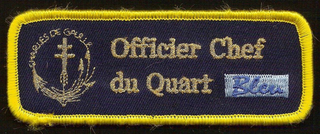 PA Charles de Gaulle - Officier Chef de Quart Bleu