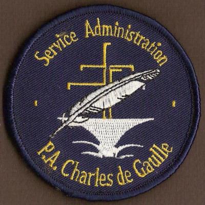 PA Charles de Gaulle - Service Administration